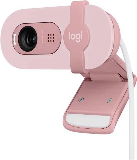 Logitech Brio 100 Full HD 1080p Webcam for Meetings & Streaming, Auto-Light Balance, Built-in Mic, Privacy Shutter, USB-A, for Microsoft Teams, Google Meet, Zoom & More - Rose - eBuy UAE